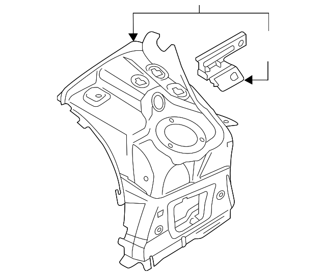 Shock Tower 7P0-803-442-E - View 2