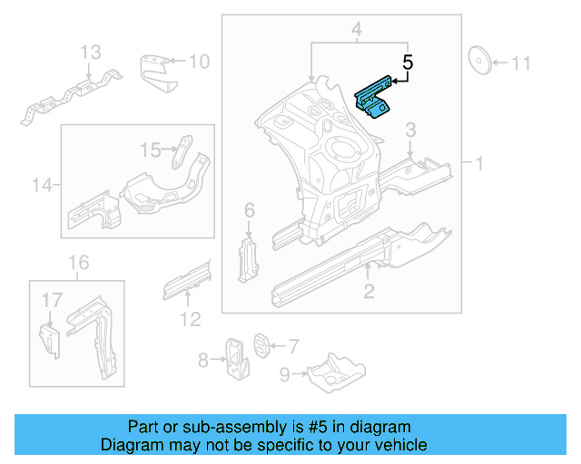 Shock Tower Bracket 7P0-611-842 - View 5