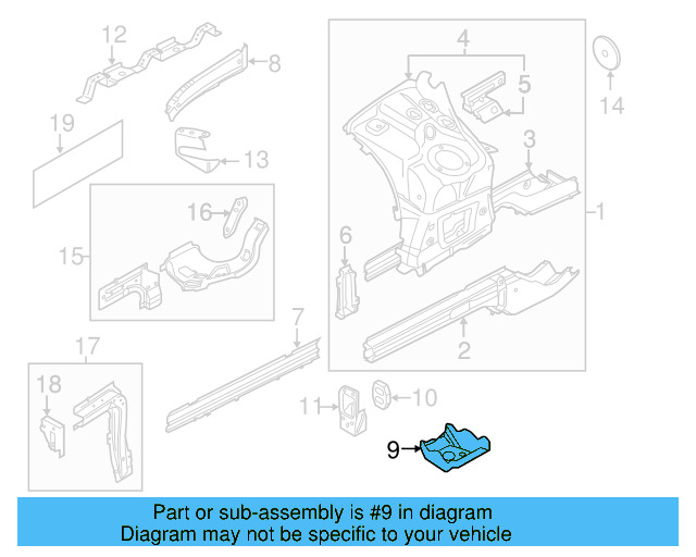Rail Mount Bracket 7L0-804-787 - View 6