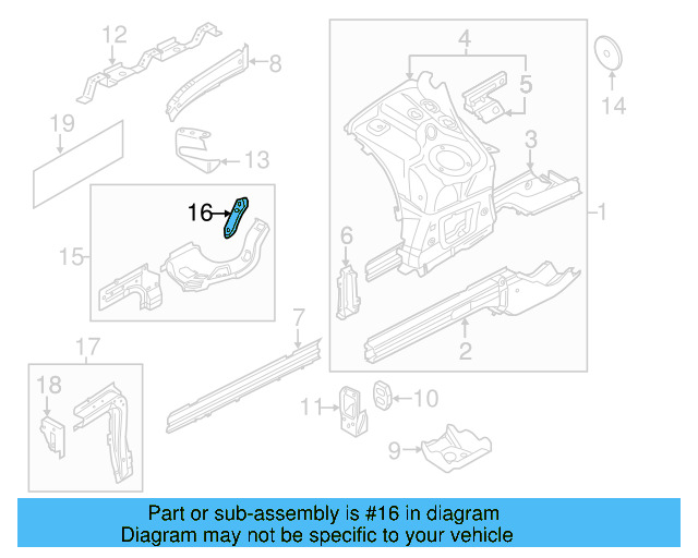 Front Mount Bracket 7P6-805-334 - View 5