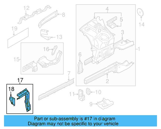 Front Support Support Bracket 7P6-806-635 - View 3