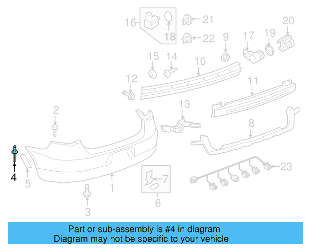 Fender Liner Extension Screw N-103-546-02 - View 62
