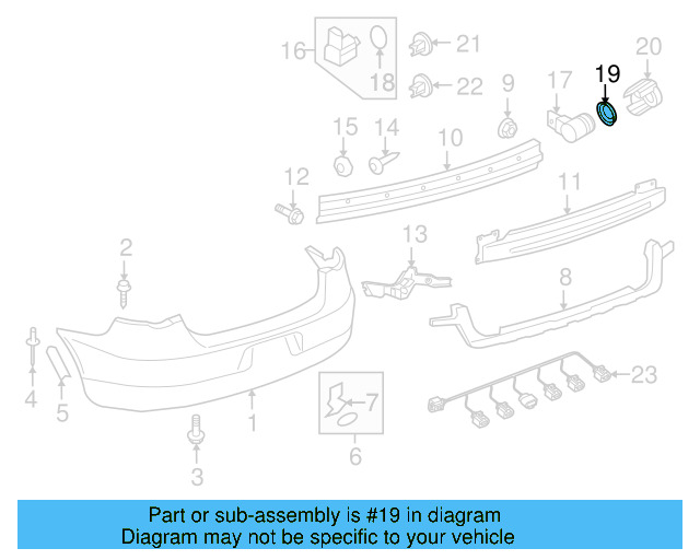 Reverse Sensor Seal 7L6-919-659-01C - View 6