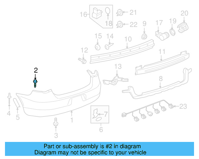 Fender Liner Extension Screw N-103-546-02 - View 58