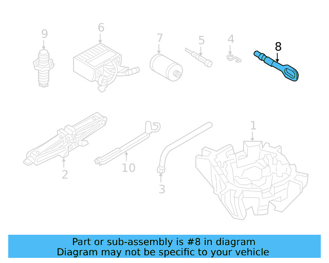 Tow Eye 8K0-805-615-A - View 2