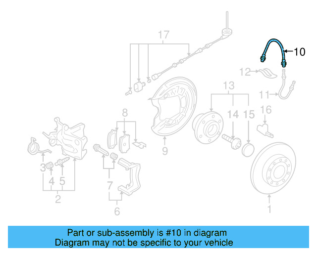 Brake Hose 1K0-611-775-C - View 16