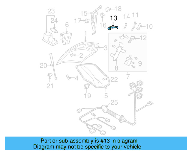 Glove Box Lamp 3B0-947-415-B - View 6