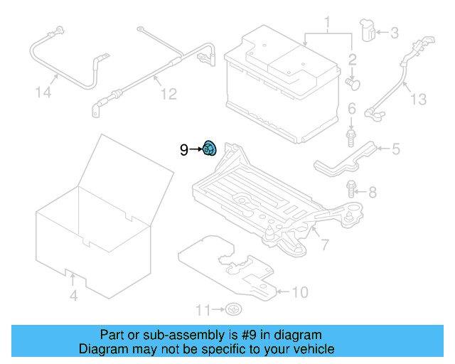 Battery Tray Nut N-911-733-01 - View 19