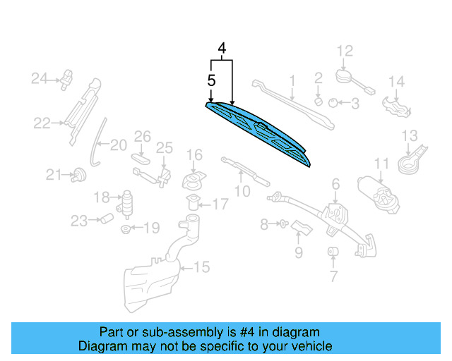 Washer Fluid Strainer 4A0-955-485 - View 92