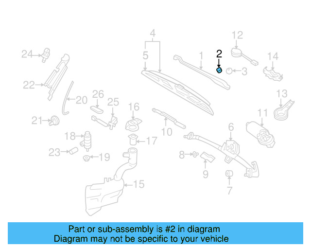 Wiper Arm Cap 5N0-955-205-9B9 - View 68