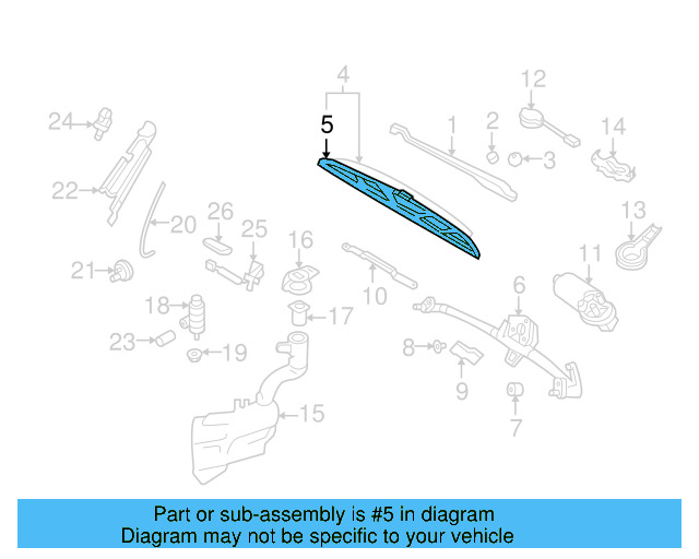 Washer Fluid Strainer 4A0-955-485 - View 93