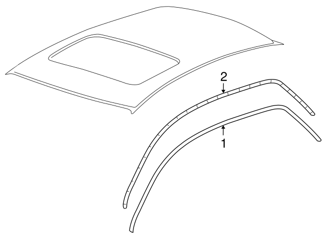 Drip Molding 3D7-854-513-B-9B9