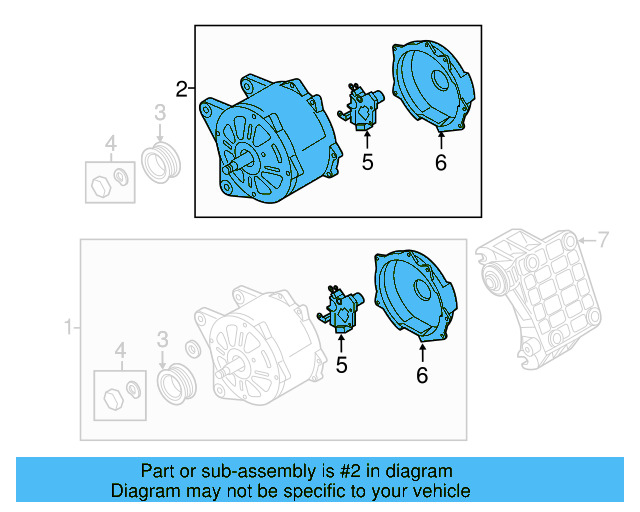Alternator 059-903-025-CX - View 3