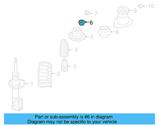Suspension Strut Bearing 1J0-412-249 - View 13