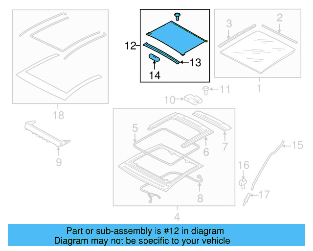 Sunshade 5G6-877-307-C-AK1