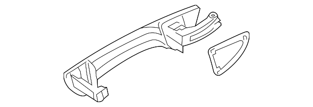 Handle, Outside (Unpainted) 1k8837206fgru - View 4