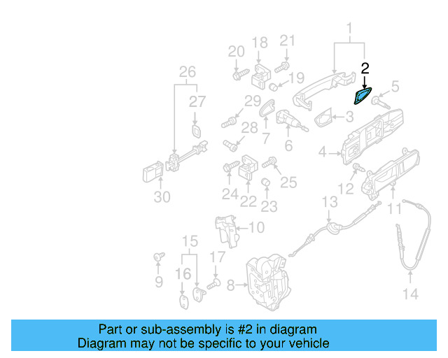 Handle, Outside Packing 1K8-837-209-C-9B9 - View 5