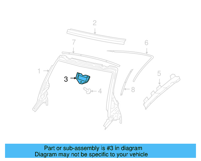 Windshield Header 1Y0-817-123 - View 9