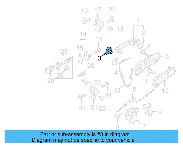 Handle, Outside Packing 1K8-837-087-B - View 30