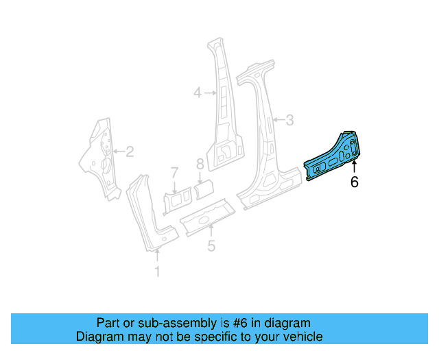 Inner Rocker 3C4-809-511 - View 4