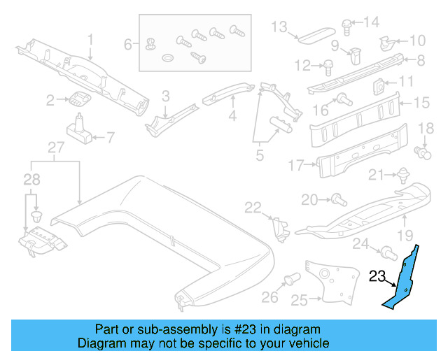 Cover Plate 5C3-858-198-A-CA9 - View 3