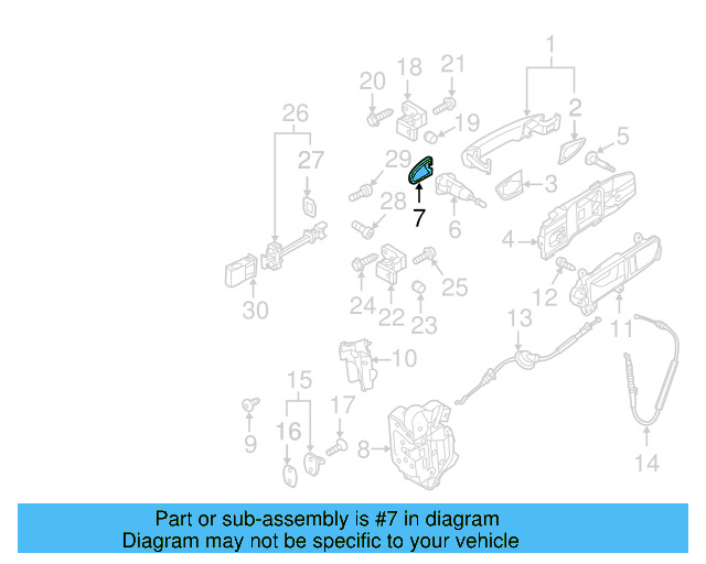 Lock Cylinder Cap (Unpainted) 1k8837879gru - View 5