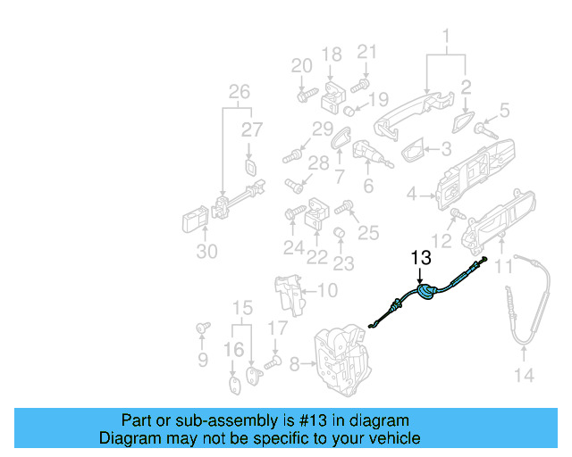 Release Cable 561-837-085-D - View 4