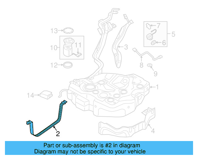 Tank Strap 5Q0-201-656-G - View 9