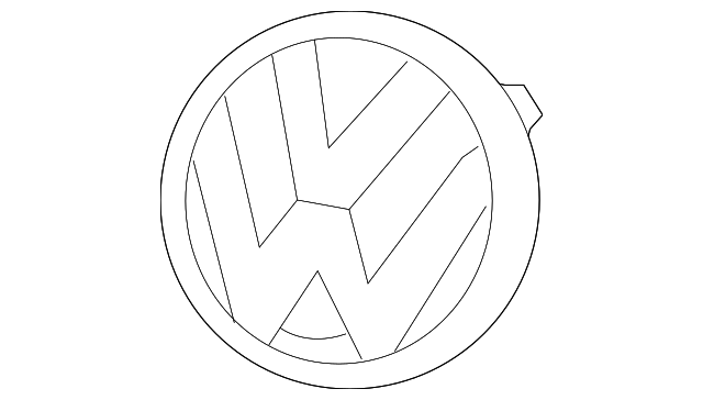 Emblem 3C0-853-601-A-JZA - View 3