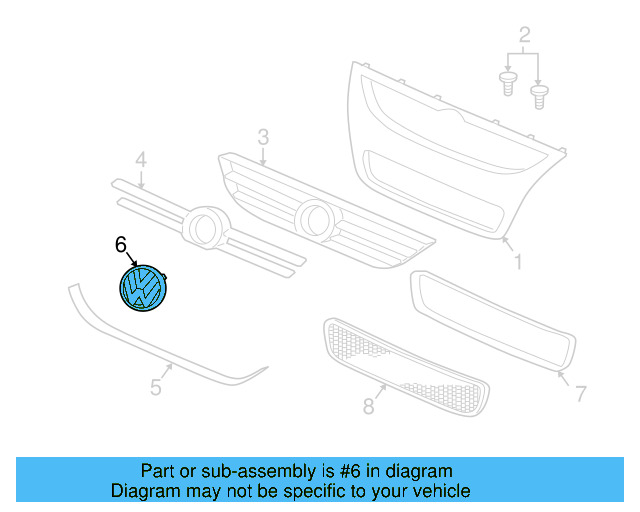 Emblem 3C0-853-601-A-JZA
