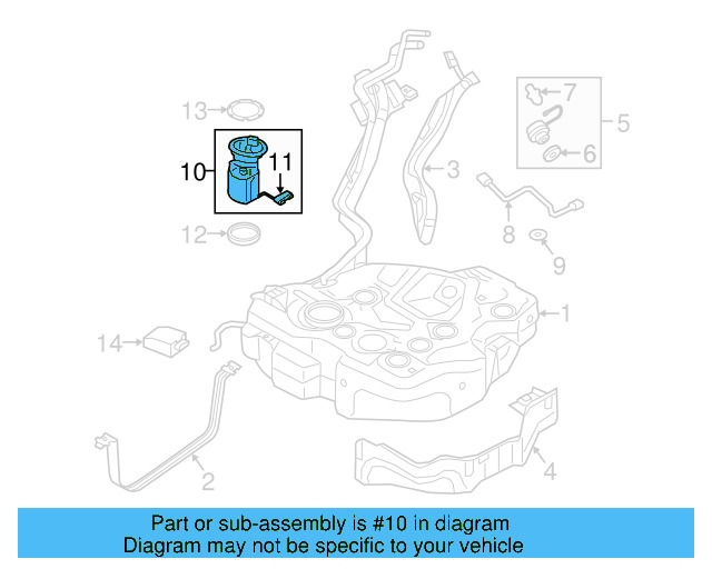 Fuel Pump Assembly 5QM-919-051-B - View 9