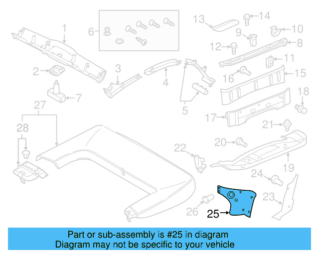 Lining 5C3-867-703-CA9 - View 3