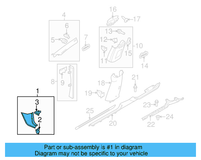 Kick Panel Trim 3C1-863-483-E-3G4