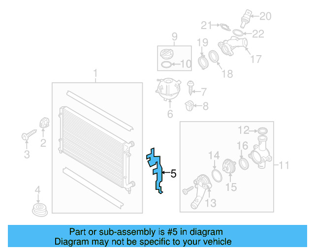 Air Baffle 5C5-121-283-B - View 5