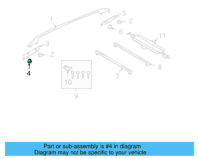 Rear Bracket Nut N-905-083-03 - View 3