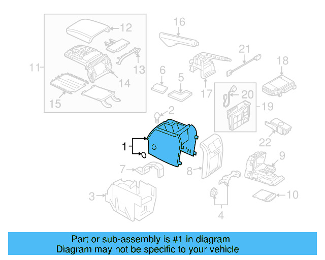 Rear Console 1K0-863-323-R-82V