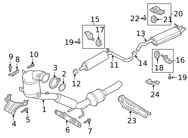 Converter & Pipe Gasket 5C0-253-115-A - View 13