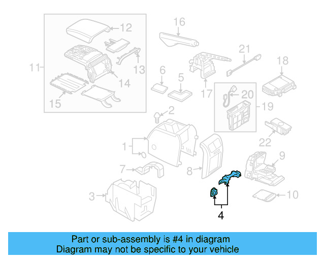 Rear Retainer 1K0-864-356 - View 23