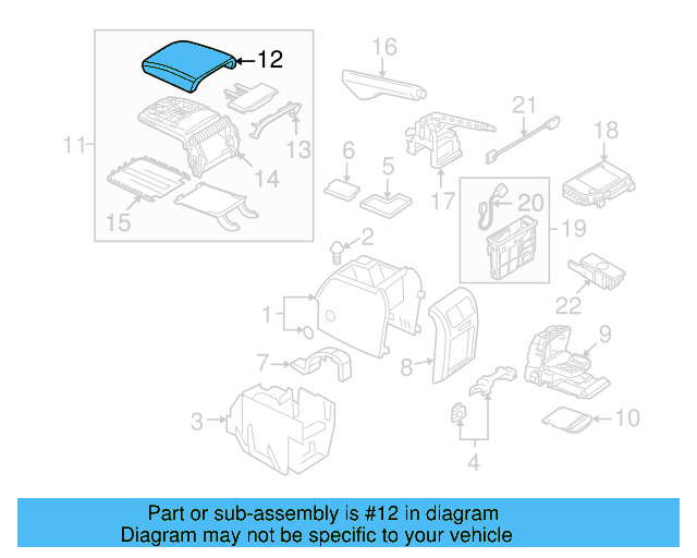 Armrest Pad 1K0-864-207-E-YYS - View 7