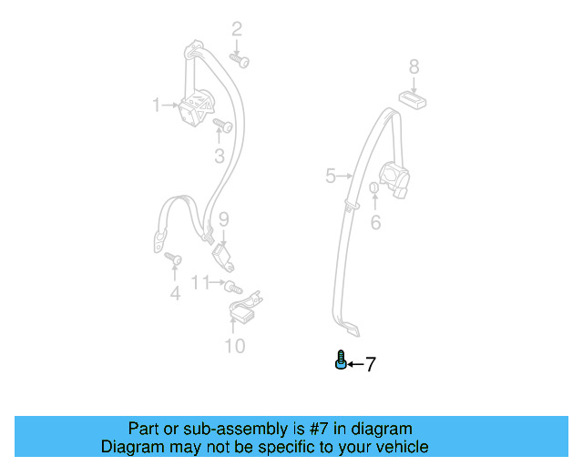 Retractor Assembly Upper Bolt N-989-243-01 - View 60