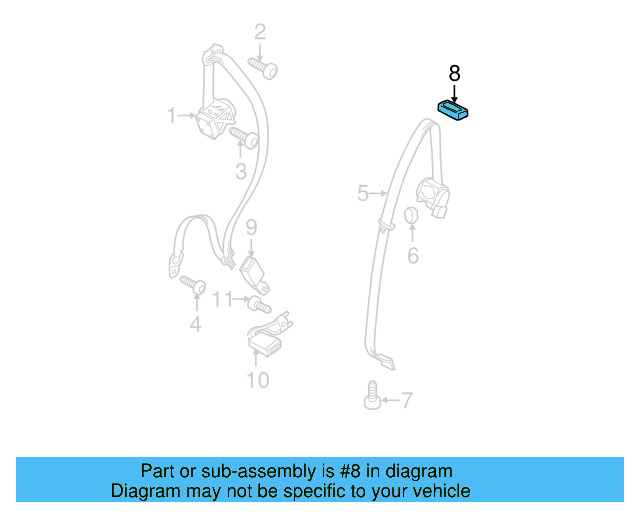 Belt Guide 7P6-857-763-A-3G4 - View 4