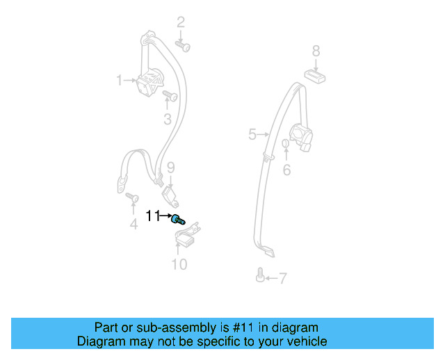 Buckle End Bolt N-989-237-01