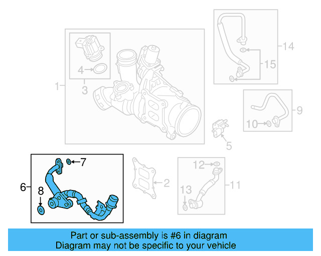 Water Inlet Pipe 06K-121-406-H - View 8