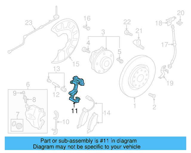 Disc Brake Caliper Bracket 561615125 - View 2