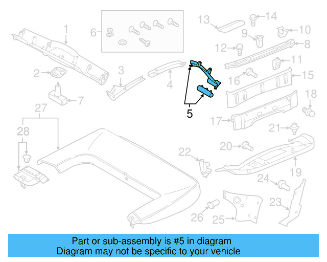 Frame Trim 5C3-898-245 - View 5