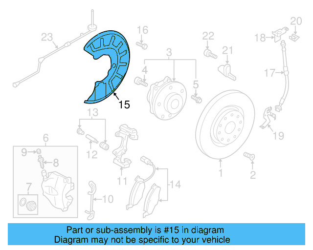Bracket 1K0-611-846-B - View 68