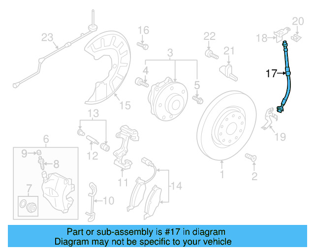 Brake Hose 5C0-611-701-A - View 21