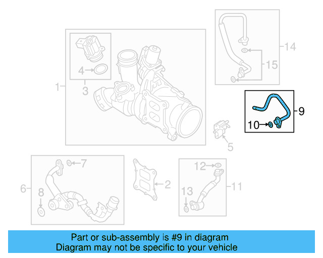 Water Outlet Pipe 06K-121-492-S - View 11