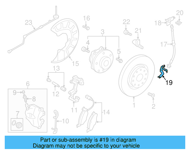 Brake Hose Lower Bracket 561-611-841 - View 10