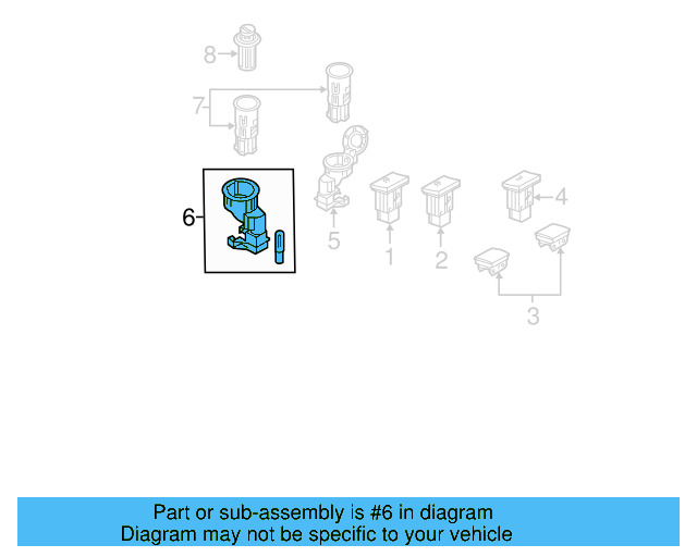 Lighter Assembly Housing 1J0-919-341-G - View 33